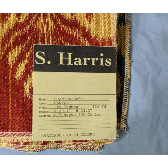S. Harris Designer Fabric Samples Discontinued Patterns Cotton Blend Decor Use - Picture 4 of 16